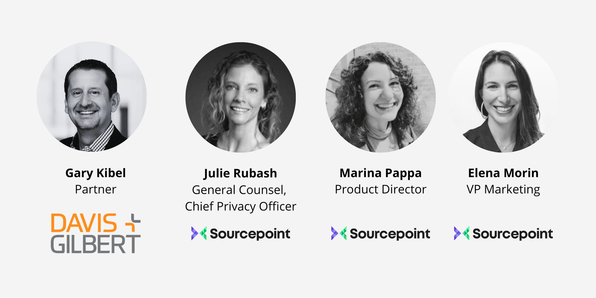 Davis+Gilbert Universal Consent and Preferences solution webinar landing page module